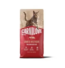 Сухий корм для кішок Carnilove Active Lamb & Wild Boar Sterilised 6 кг (8595602581467)