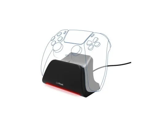 Зарядний пристрій Trust GXT 255 for PS5 Black (25552)