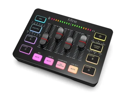 Мікшерний пульт Fifine Sound Card Black (SC3)