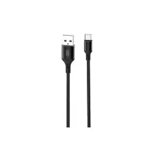 Дата кабель USB 2.0 AM to USB-C 1.0m braided NB143 black XO (6920680870684)