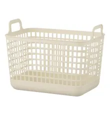 Кошик для зберігання Ardesto 33x22.5x25.2 см Бежевий 12.5 л (ARHC2512BG)