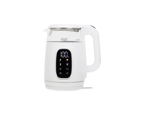 Електрочайник Adler AD 1305 white silver