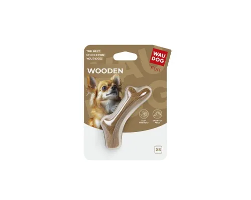 Іграшка для собак WAUDOG Fun Wooden Ріг жувальний XS (6254)