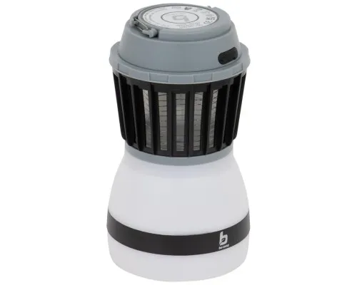Ліхтар Bo-Camp + знищувач комах Atom WP Rechargable 200 Lumen Grey/Black (5818805) (DAS303871)