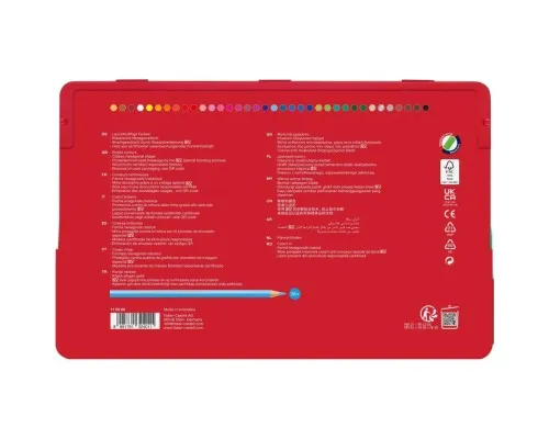 Олівці кольорові Faber-Castell Замок, 36 кольорів, у металевій коробці 115886 (26176)