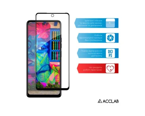 Скло захисне ACCLAB Full Glue Tecno Spark 10 Pro (1283126580567)