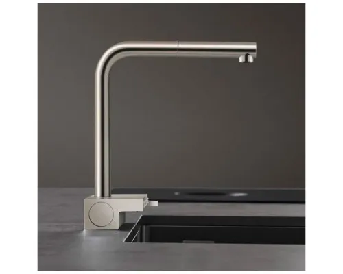 Змішувач Hansgrohe Aquno Select M81 , 21 см, сталь (73836800)