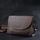 Сумка Vintage Шкіряна жіноча з напівкруглим клапаном Бежева (22257)