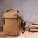 Сумка Vintage Чоловіча з щільного текстилю Коричнева (21245)