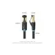 Патч-корд 8м, S/FTP cat 8 RJ-45 black Vention (IKABK)