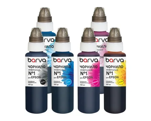 Чорнило Barva Epson 1 6х100 мл, universal, BK/C/M/Y/LC/LM (EU1-100-2MP)