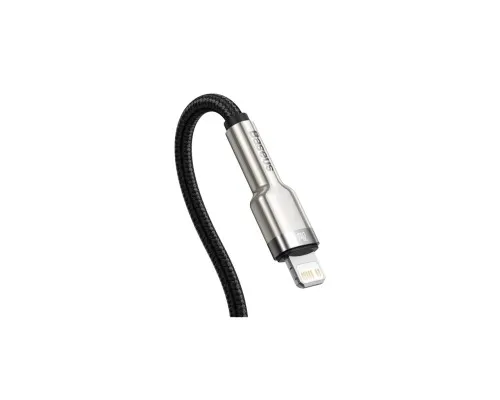 Дата кабель USB-C to Lightning 0.25m 20W Cafule Series Meta black Baseus (CATLJK-01)