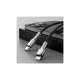 Дата кабель USB-C to Lightning 0.25m 20W Cafule Series Meta black Baseus (CATLJK-01)