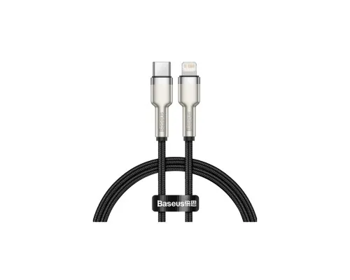 Дата кабель USB-C to Lightning 0.25m 20W Cafule Series Meta black Baseus (CATLJK-01)