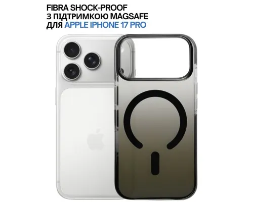 Чохол до мобільного телефона BeCover FIBRA Shock-Proof MagSafe Apple iPhone 17 Pro Black (715460)