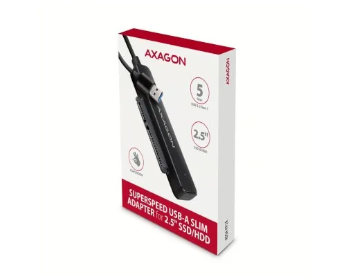Адаптер AXAGON USB 3.0 AM to SATA 2.5" SSD/HDD 5Gbps black (ADSA-FP2A)