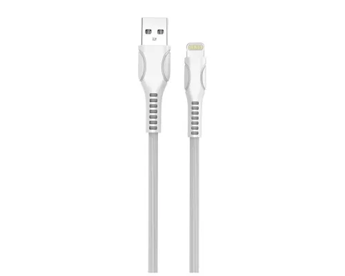 Дата кабель USB 2.0 AM to Lightning 1.0m line-drawing white ColorWay (CW-CBUL027-WH)