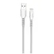 Дата кабель USB 2.0 AM to Lightning 1.0m line-drawing white ColorWay (CW-CBUL027-WH)