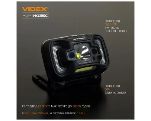 Ліхтар Videx 310Lm 5000K (VLF-H025C)