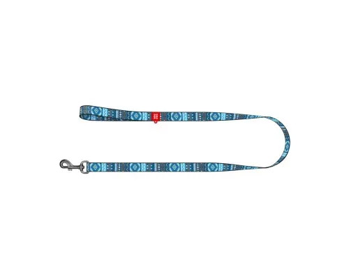 Повідець для собак WAUDOG Nylon "Етно синій" S (4597)