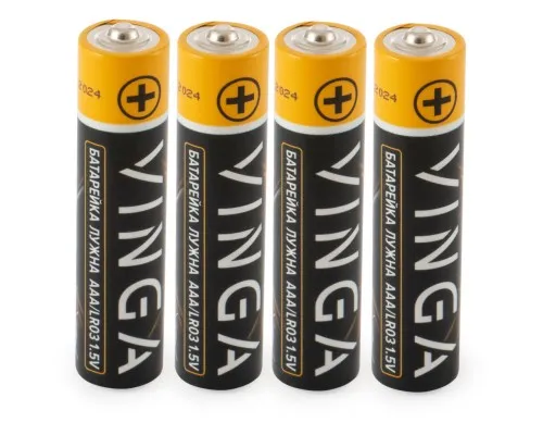Батарейка AAA LR03 Alkaline 4pcs Blister Vinga (VJABAAA4)