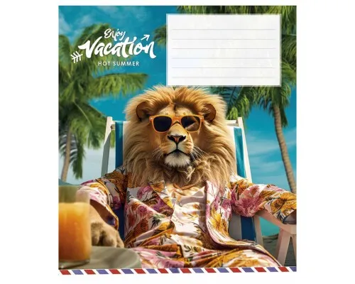 Зошит Школярик Cool vacation 12 аркушів лінія (012-3318L)