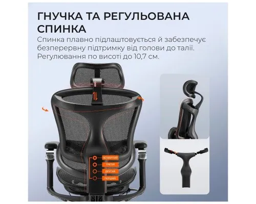 Офісне крісло Sihoo DORO C300 Pro Mesh Black (DORO-C300-PRO-M101)