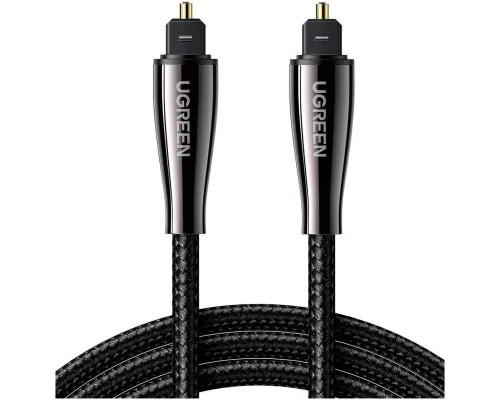 Кабель мультимедійний Optical Toslink 2.0m AV108 black Ugreen (10540)