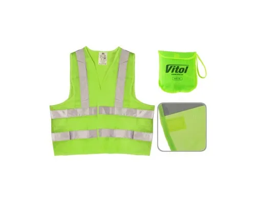 Жилет сигнальний VITOL зелений 116B XL (ЖБ002)