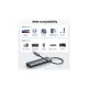 Концентратор Ugreen USB-C to 1xUSB-A 3.2 + 1xUSB-A 2.0 + 2xUSB-C 3.2 + RJ45 + PD CM512 gray (45320)