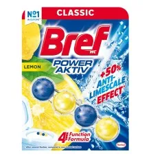 Туалетний блок Bref Сила Актив Лимонная Свежесть 50 г (9000100625289)