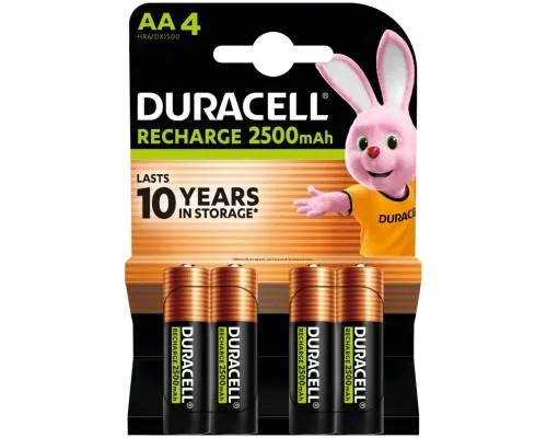 Акумулятор Duracell AA HR6 2500mAh * 4 (5000394057203 / 5007308)
