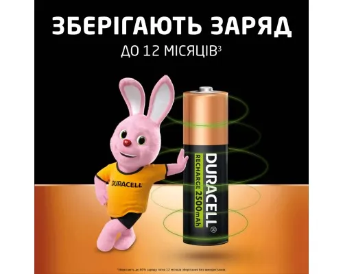 Акумулятор Duracell AA HR6 2500mAh * 4 (5000394057203 / 5007308)