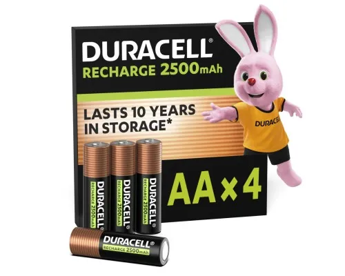 Акумулятор Duracell AA HR6 2500mAh * 4 (5000394057203 / 5007308)