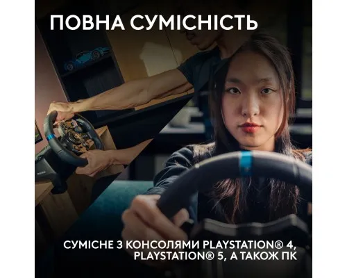 Кермо Logitech G923 Racing Wheel and Pedals for PS4 and PC (941-000149)