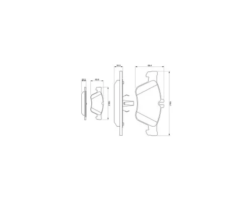 Гальмівні колодки Bosch 0 986 494 001