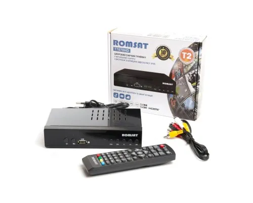 ТВ тюнер Romsat DVB-T2, метал (T7070HD)