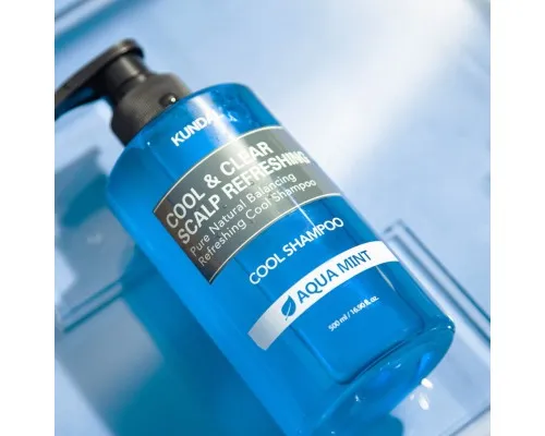 Шампунь Kundal Cool & Clear Scalp Refreshing Shampoo Aqua Mint 500 мл (8809693253265)