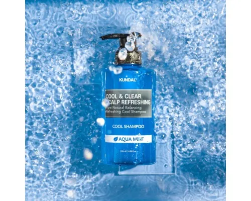 Шампунь Kundal Cool & Clear Scalp Refreshing Shampoo Aqua Mint 500 мл (8809693253265)