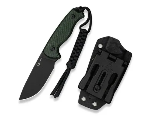Ніж Civivi Timberbark, Green Micarta, Darkwash (C23094-3)