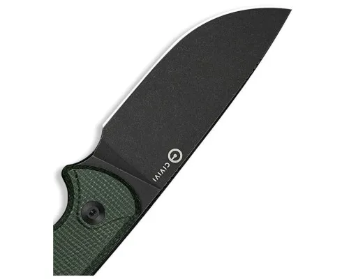 Ніж Civivi Timberbark, Green Micarta, Darkwash (C23094-3)