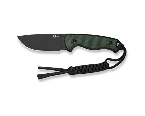 Ніж Civivi Timberbark, Green Micarta, Darkwash (C23094-3)