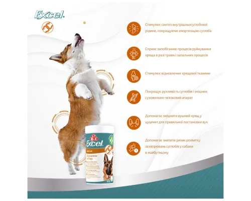 Вітаміни для собак 8in1 Excel Glucosamine для суглобів 110 шт (4048422184089)