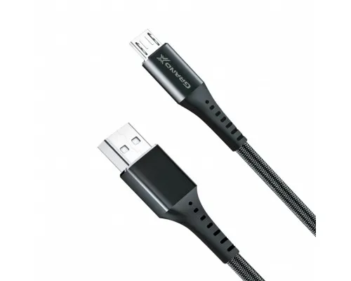 Дата кабель USB 2.0 AM to Micro 5P 1.2m Grand-X (FM-12B)