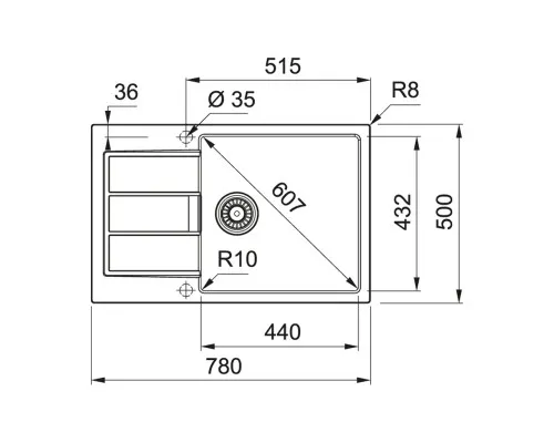Мийка кухонна Franke Sirius 2.0 S2D 611-78 XL/143.0621.339 (143.0621.339)