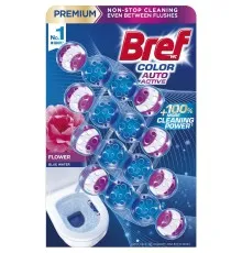 Туалетний блок Bref Кольорова вода Квіткова свіжість 4х50 г (9000101530667)