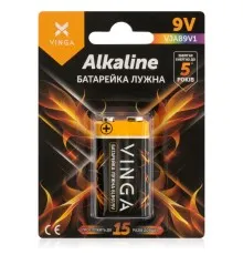 Батарейка 9V 6LR61 Alkaline Vinga (VJAB9V1)
