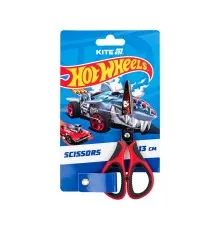 Ножиці Kite дитячі з гумовими вставками і малюнком на лезі Hot Wheels 13 см (HW25-148)