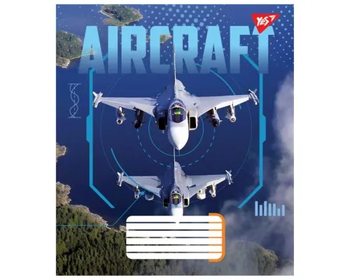 Зошит Yes Aircraft А5 60 аркушів лінія (767152)