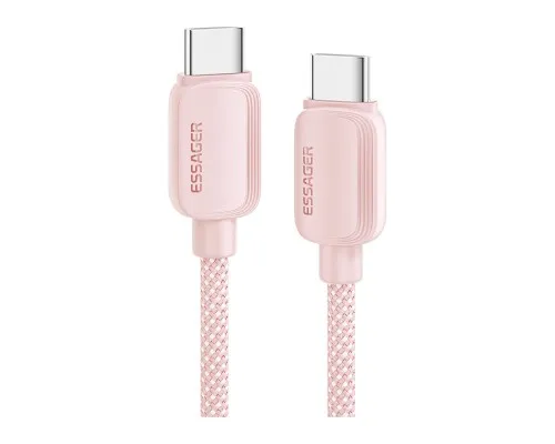Дата кабель USB-C to USB-C 1.0m 100W pink Essager (EXCTT1-WL04-P)